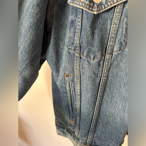 VINTAGE 90s NOS Captain Morgan Denim Jean Jacket Tyca Liquor Promo Large - Picture 7 of 10